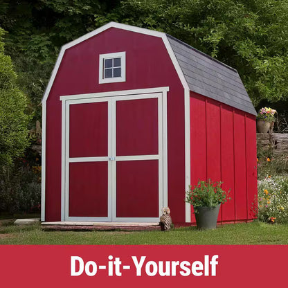 Montana Do-It-Yourself 8 Ft. X 10 Ft. Barn Style Wood Garden Shed Storage with Smartside Siding and Loft (80 Sq. Ft.)