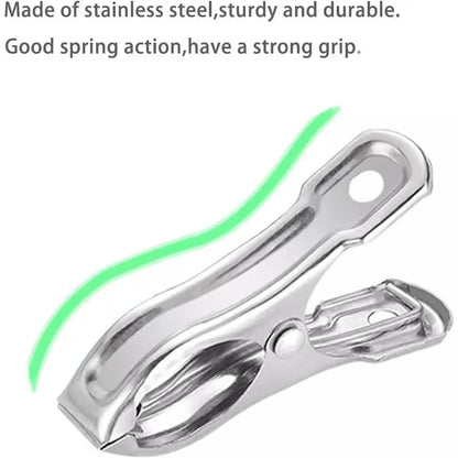40-Pack Stainless Steel Garden Clips for Greenhouse and Shade Cloth