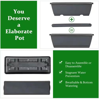 5-Tier Metal Fram and Plastic Raised Garden Bed-Vertical Planter with Excellent Drainage (Space-Saving, Sturdy)