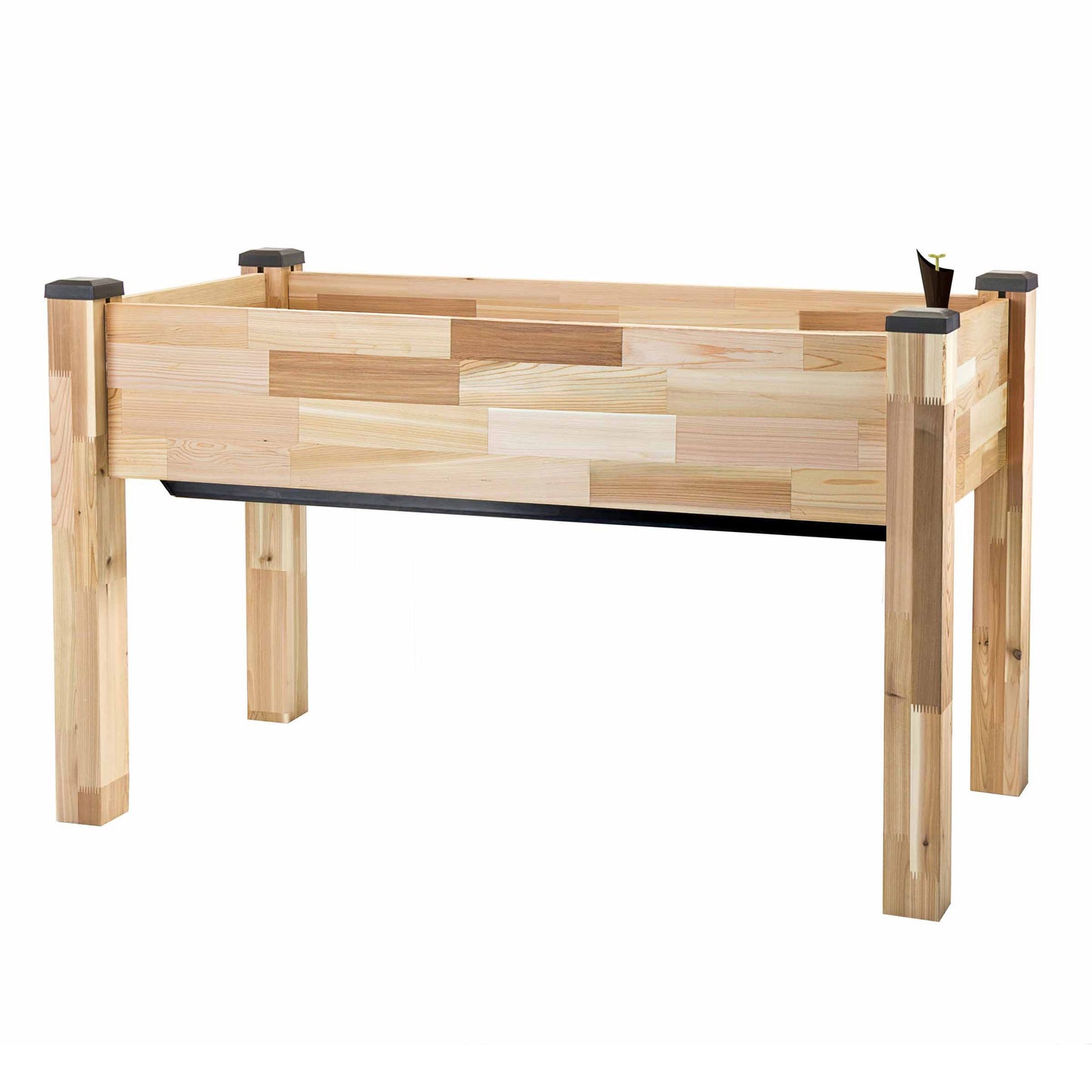 Cedarcraft Self-Watering Elevated Cedar Planter with Greenhouse and Bug Cover