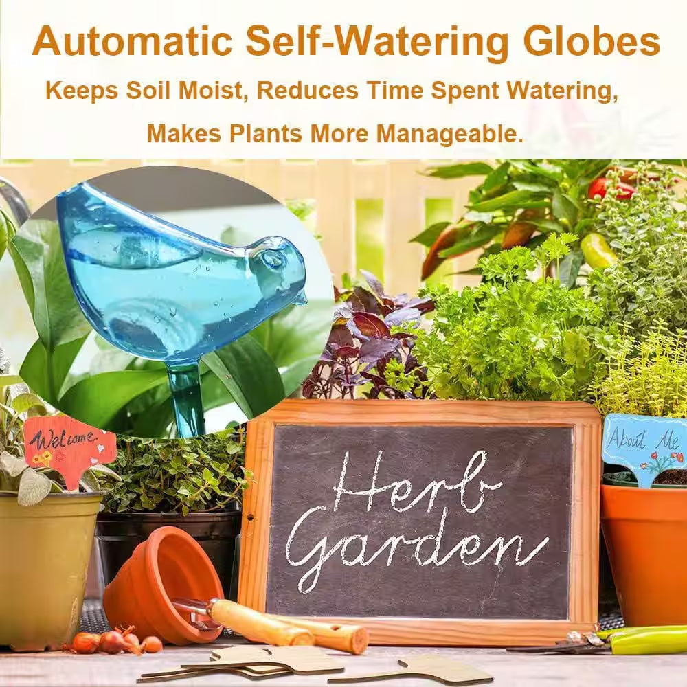 10-Pack Plant Self-Watering Bulbs, Automatic Watering Stakes for Indoor Outdoor Potted Plants and Garden Irrigation
