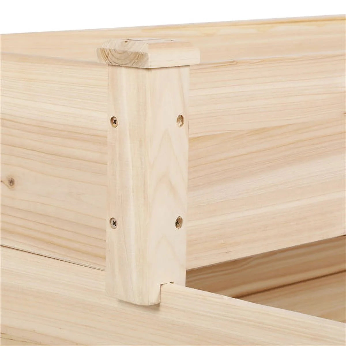 3 Tier Wood Raised Garden Bed Wood Elevated Flowers Vegetables Planter