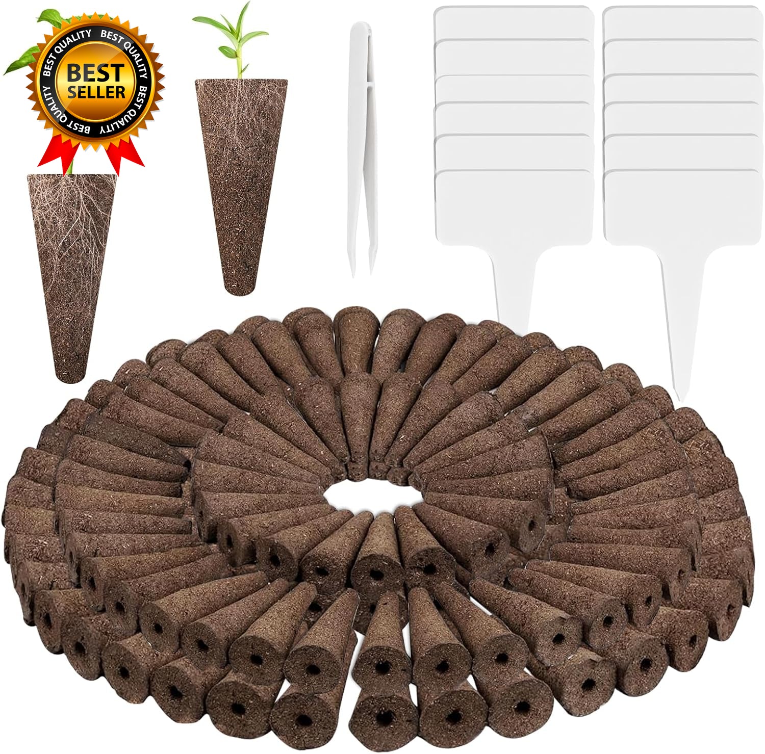 133-Pack Hydroponic Grow Sponges Kit Replacement Seed Starter Pods Compatible