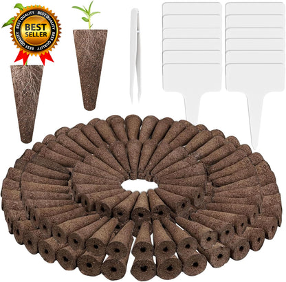133-Pack Hydroponic Grow Sponges Kit Replacement Seed Starter Pods Compatible