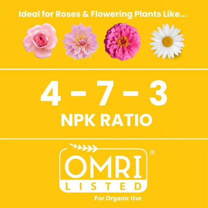 6 Lb. Organic Rose and Flower Plant Food 4-7-3 (6-Pack)