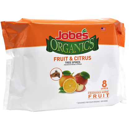 Slow Release Fruit and Citrus Plant Fertilizer Spikes, 8 Count