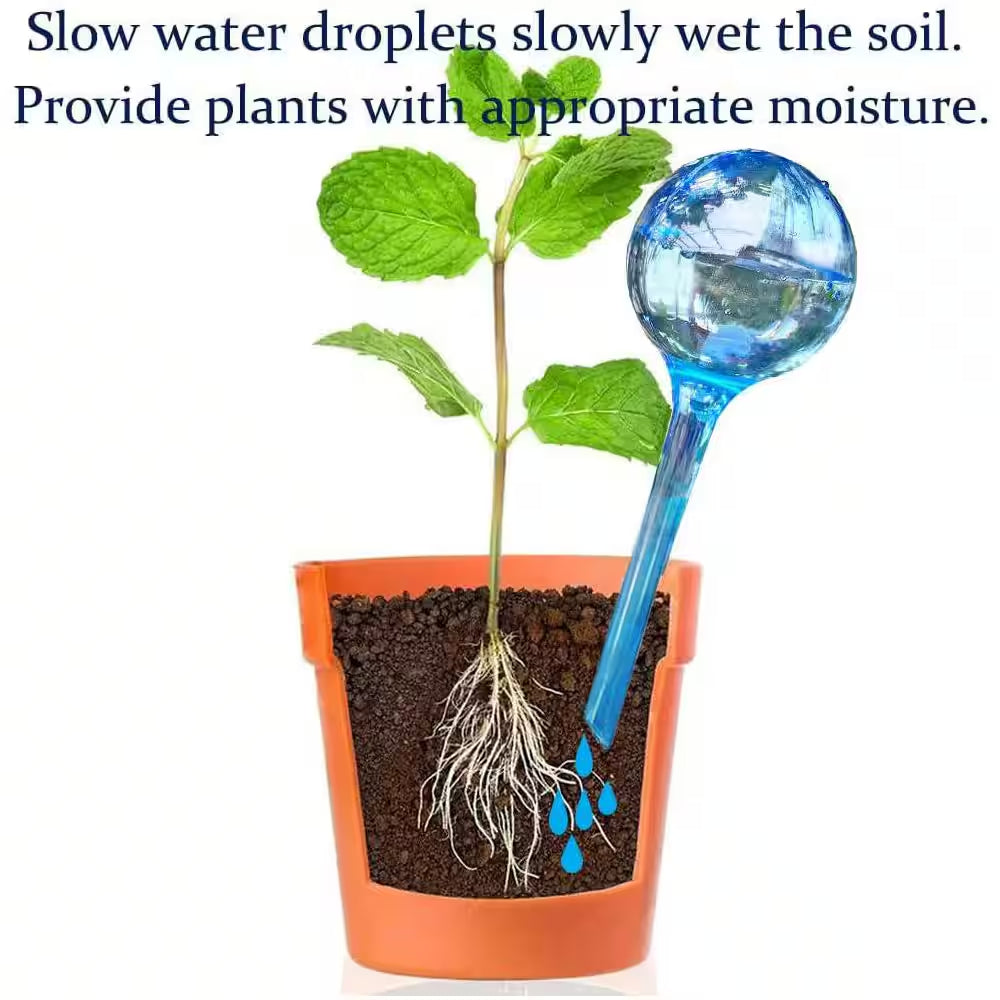 10-Pack Plant Self-Watering Bulbs, Automatic Watering Stakes for Indoor Outdoor Potted Plants and Garden Irrigation