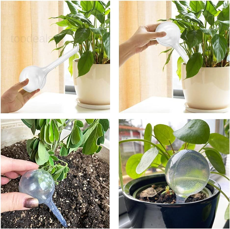 10 Pack Clear Plant Watering Globes,Plastic Self Watering Bulbs for Indoor Plant