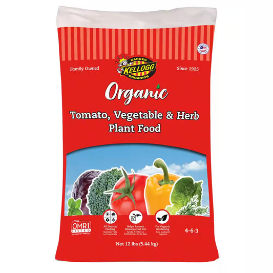 12.0 Lbs. Organic Tomato, Vegetable and Herb Plant Food, OMRI Listed