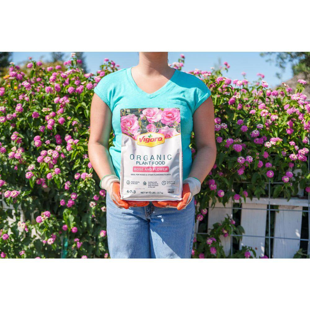 6 Lb. Organic Rose and Flower Plant Food 4-7-3 (6-Pack)