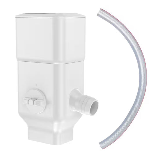 Downspout Rainwater Diverter with Adjustable Valve and 4 Ft. Hose for 3 In. X 4 In. and 2 In. X 3 In. Downspout