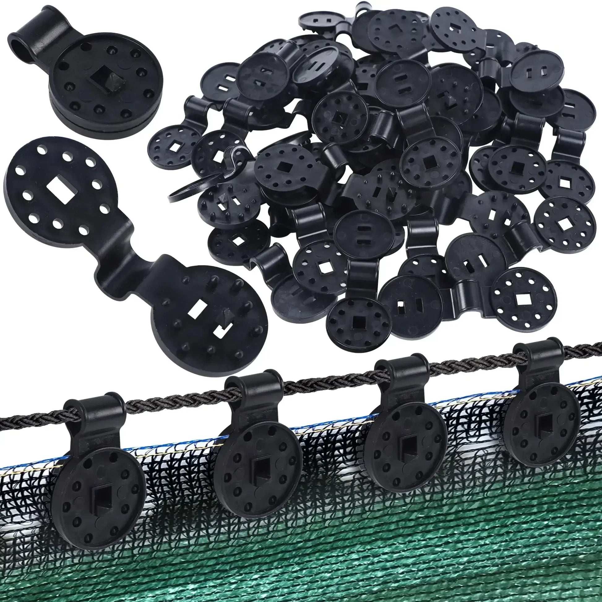 Sunshade Net Special Fixing Clip Sun Net round Pull Ring Sunscreen Net Fixing Buckle Pergolas for Outdoor Garden Awnings Terrace
