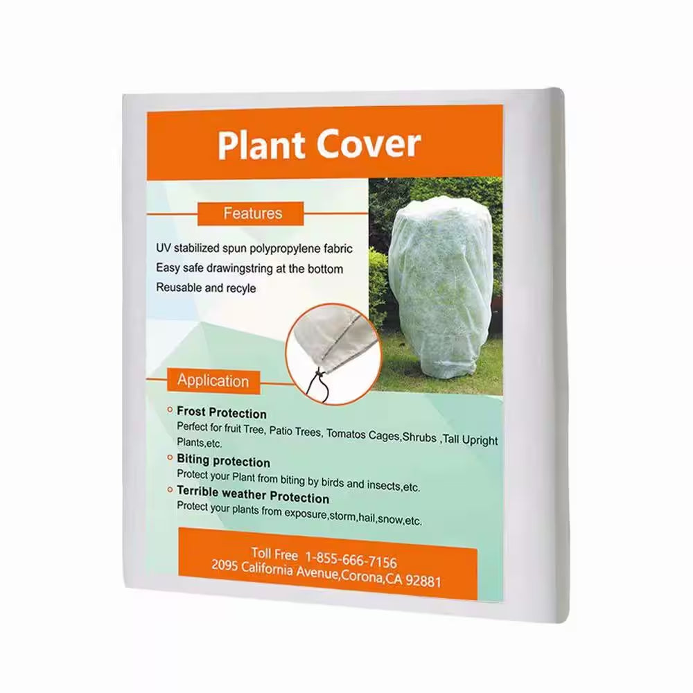 72 In. X 60 In. 0.95 Oz. Plant Cover Warm Worth Frost Blanket, 3D Roundcube Shrub Jacket