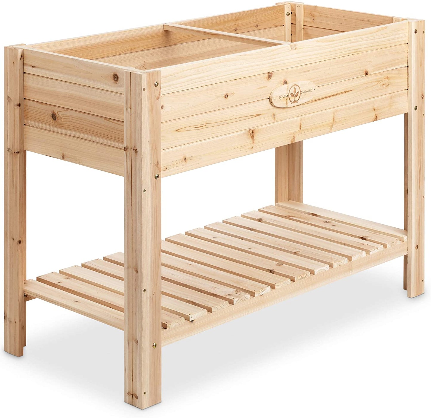Cedar Raised Planter Box with Legs – Elevated Wood Raised Garden Bed Kit – Grow Herbs and Vegetables Outdoors – Naturally Rot-Resistant - Unmatched Strength Lasts Years (4X2)