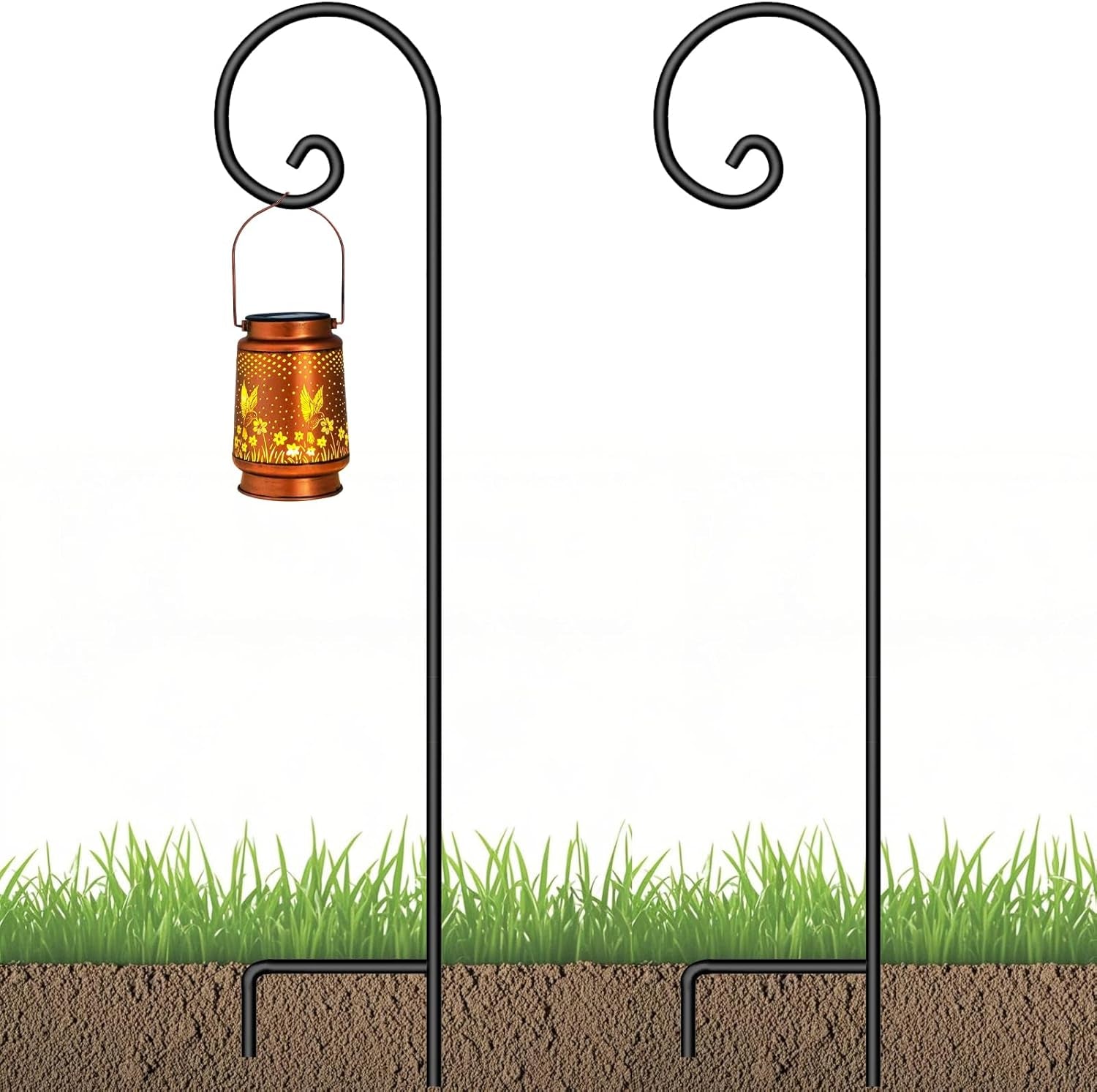 Heavy Duty Solid Metal Shepards for Garden