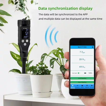 Professional Digital Soil and Water Ph Tester-Accurate Ph Meter for Garden, Lawn, Farm, Brewing Cooking and Pools (1005)