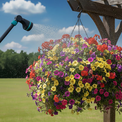 36” Heavy Duty Watering Wand with Swivel Connect, Thumb Control, 5 Pre-Set Spray Patterns, Ergonomic Non-Slip Grip