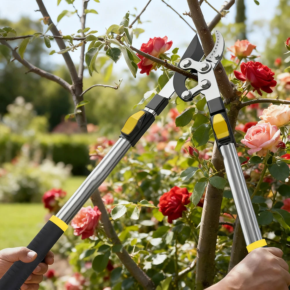 Garden Tree Pruning Shears High Branch Pruning Tool Long Reach Handle Fruit Picker Pruner Garden Tools