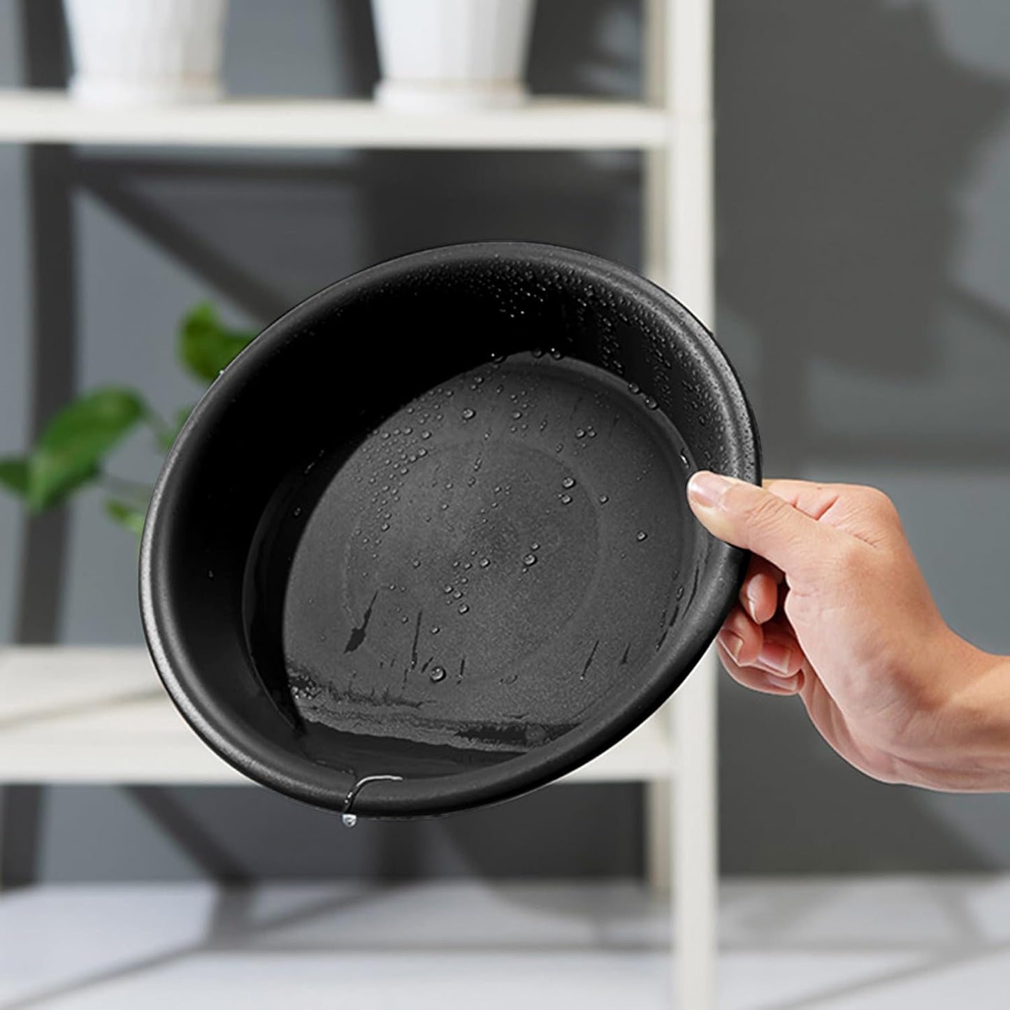 Plant Saucer 6 Inch of 3 Pack Black Heavy Duty Sturdy Plastic Plant Drainage Trays Planter Pot Drip Trays for Indoor Outdoor