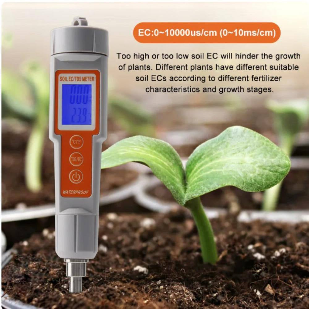 High Precision Metal Sensor Conductivity Tester Tool for Garden Farm Planting