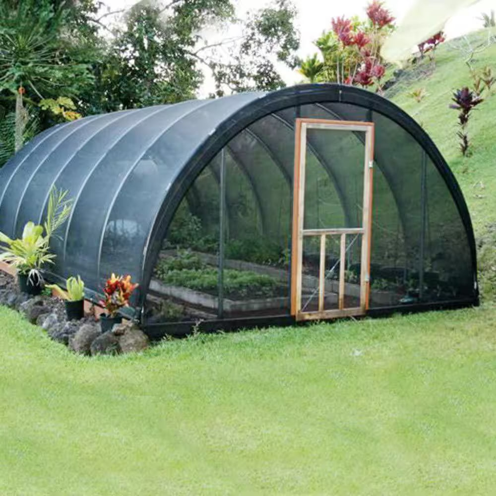 8 Ft. X 12 Ft. 30% Sun-Block Shade Cloth Net Mesh Shade with Clips for Garden Patio and Plants in Black