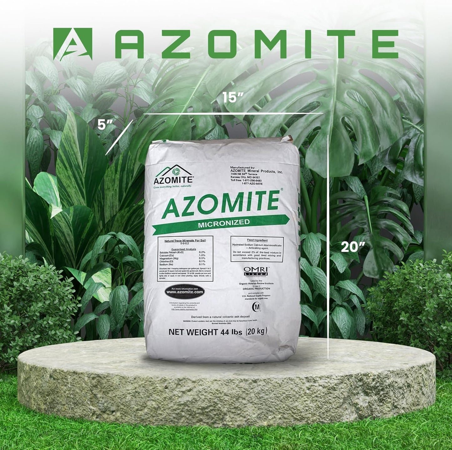 Raw Supply Organic Trace Mineral Powder 44LB Micronized, White