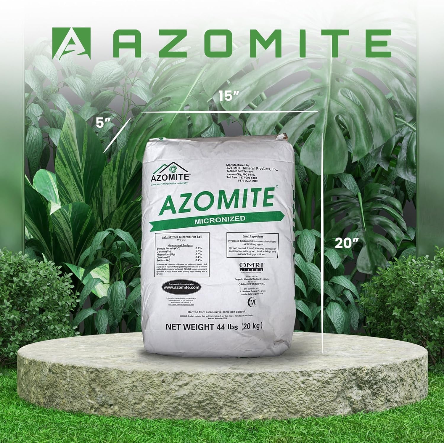 Raw Supply Organic Trace Mineral Powder 44LB Micronized, White