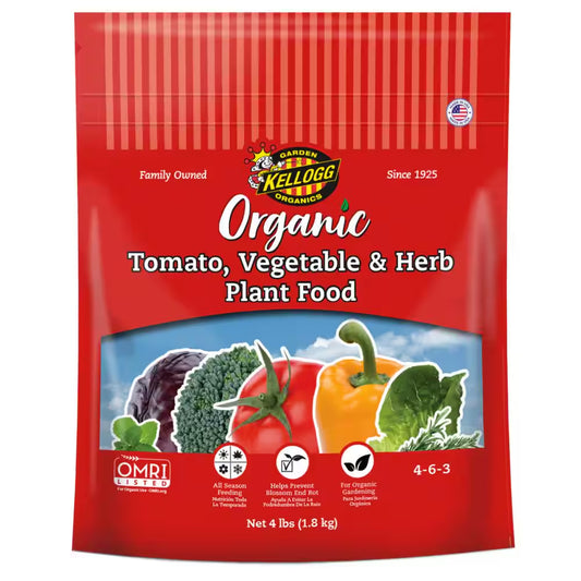4.0 Lbs. Organic Tomato, Vegetable and Herb Plant Food, OMRI Listed