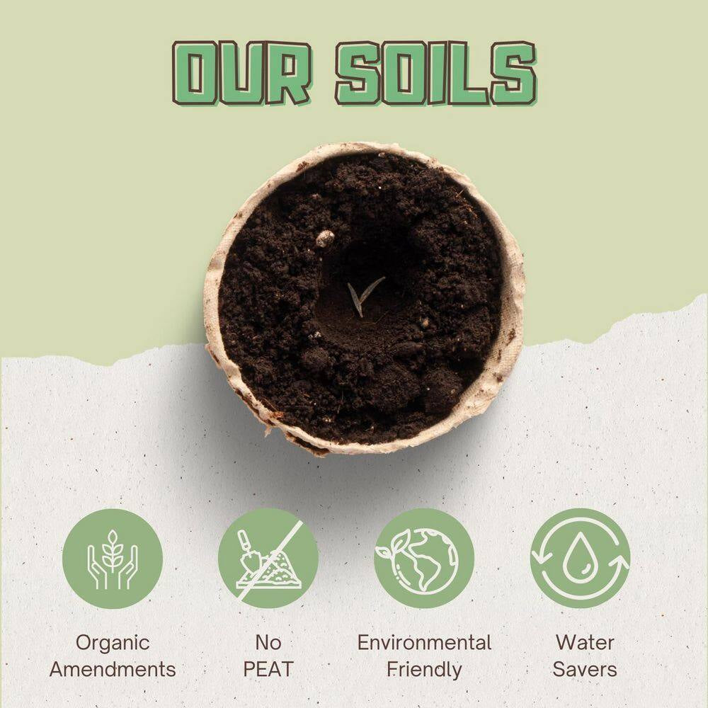 Premium Organic Expanding Coco Coir Seed Starting and Garden Soil Wafers
