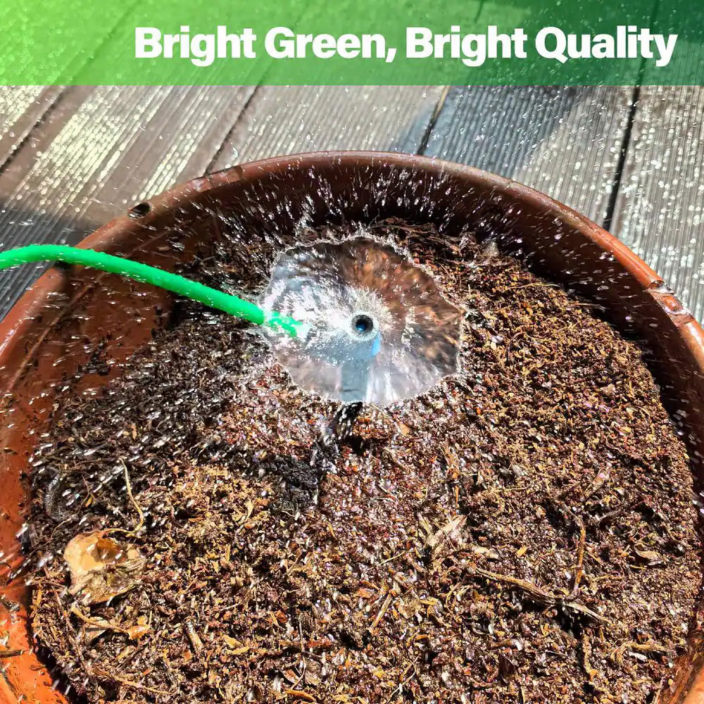 1/4In Drip Irrigation Tubing, 100Ft Flexible Garden Hose for DIY Irrigation Systems, Hydroponics, Greenhouse & Watering