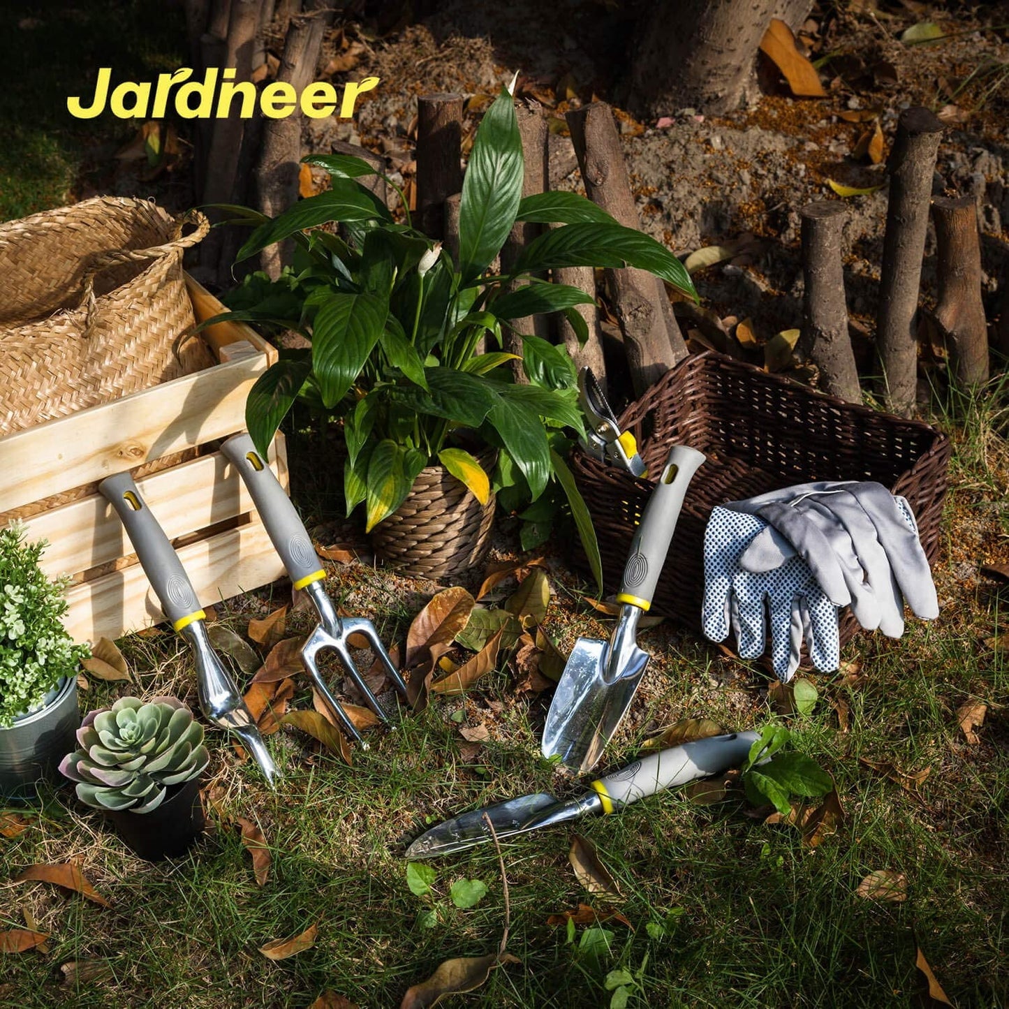Garden Tools Set, 8PCS Heavy Duty Garden Tool Kit,Gardening Tools