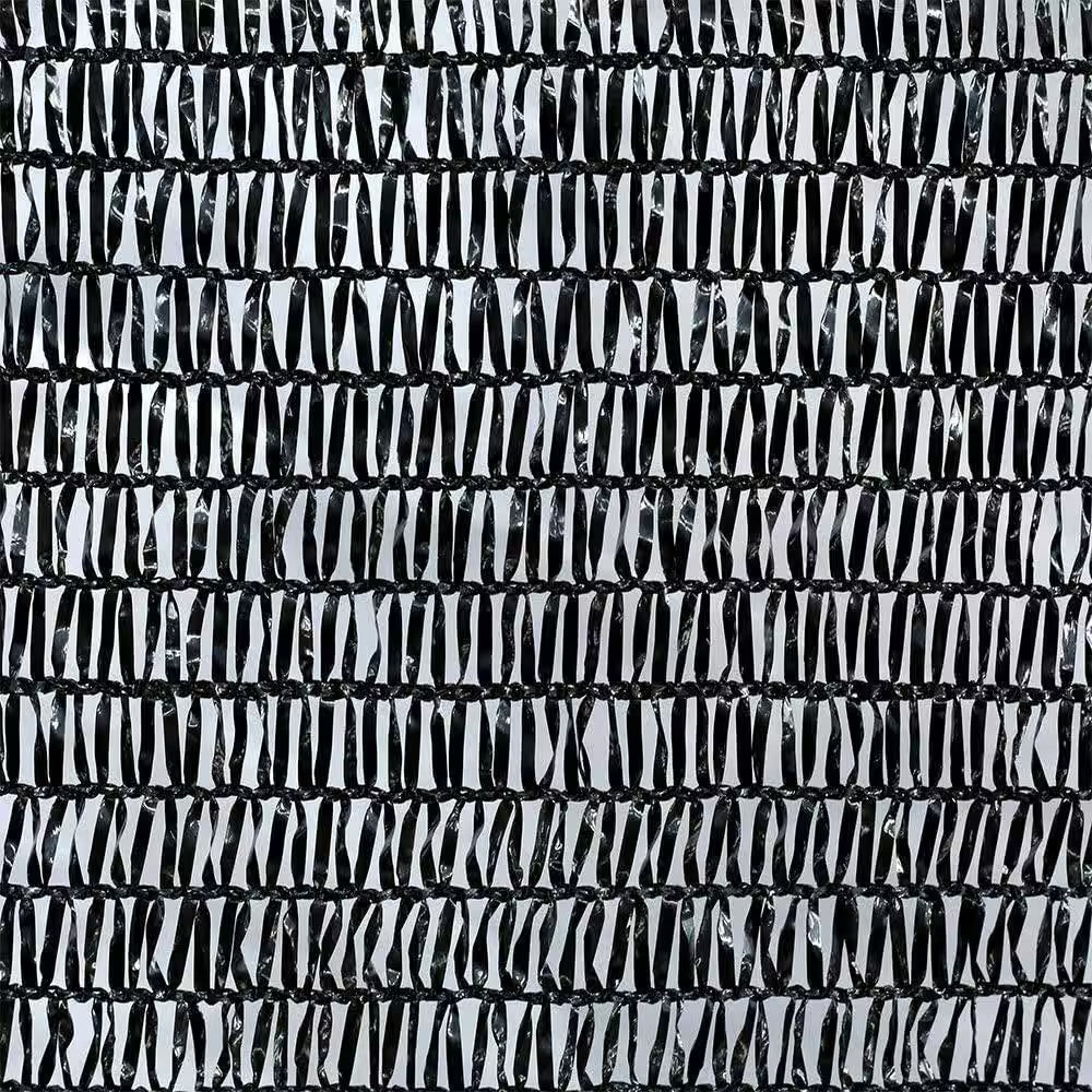 6 Ft. X 12 Ft. 40% Shade Cloth Sunblock Fabric Cut Edge with Free Cilps UV Resistant for Garden Plants Cover, Black
