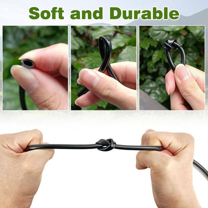 100 Ft. 1/4 In. Drip Irrigation Tubing, Blank Hose for Garden Watering System, Compatible with Emitters and Fittings