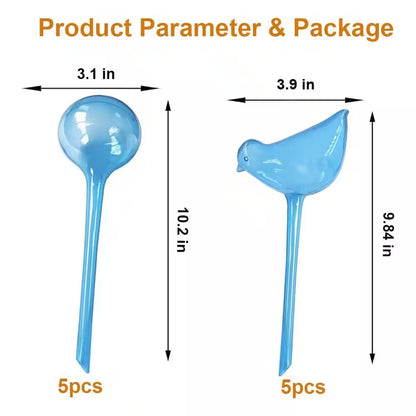 10-Pack Plant Self-Watering Bulbs, Automatic Watering Stakes for Indoor Outdoor Potted Plants and Garden Irrigation