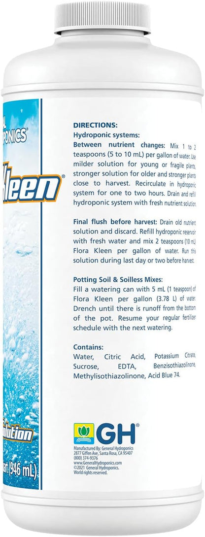 Florakleen QT - Mineral Salt Clearing Solution, 1/4 Gallon