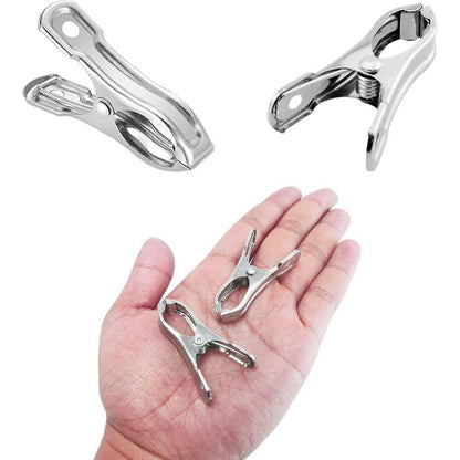 40-Pack Stainless Steel Garden Clips for Greenhouse and Shade Cloth