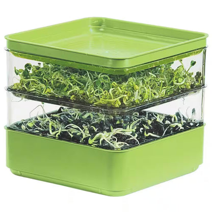 2-Tiered Indoor Seed Sprouter Counter-Top Growing Kit