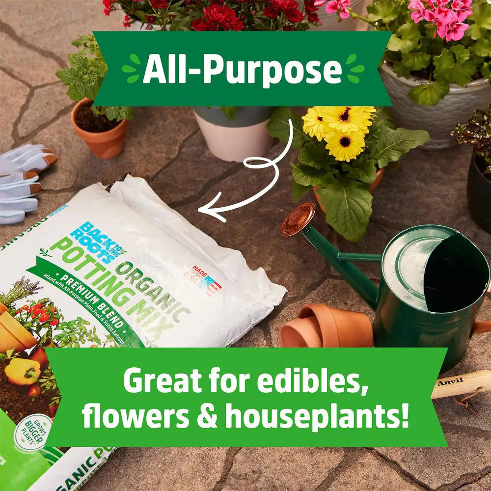 Organic Bulk Potting Mix Soil Pallet (60 1 Cu. Ft. Bags) , Premium Moisture Control Blend with Organic Fertilizer