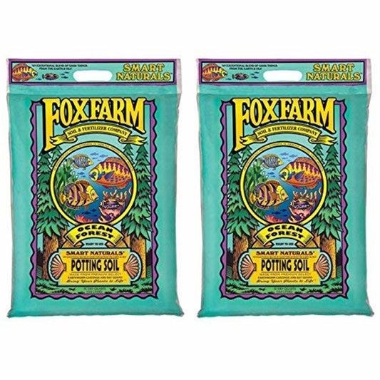 Foxfarm Ocean Forest Potting Soil to Retain Excess Moisture, 12Qt (2 Pack)