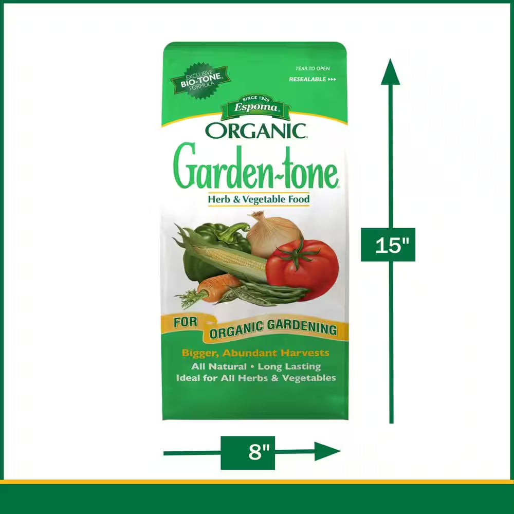 Garden Tone 8 Lb. Organic Herb and Vegetable Plant Food 3-4-4