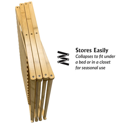 Indoor Multi-Tier Bamboo Plant Stand with Collapsible Design