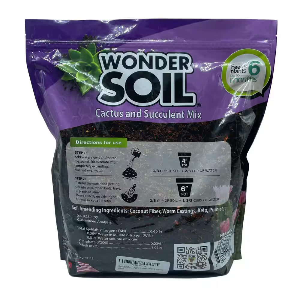 12 Qt. Premium Cactus and Succulent Expanding Potting Soil Mix