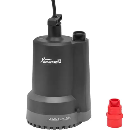1/3 HP 2150 GPH Thermoplastic Submersible Utility Pump
