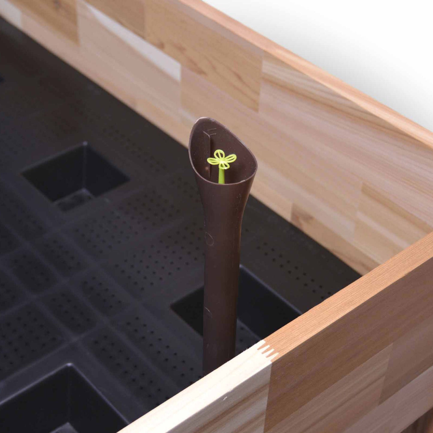 Cedarcraft Self-Watering Elevated Cedar Planter with Greenhouse and Bug Cover