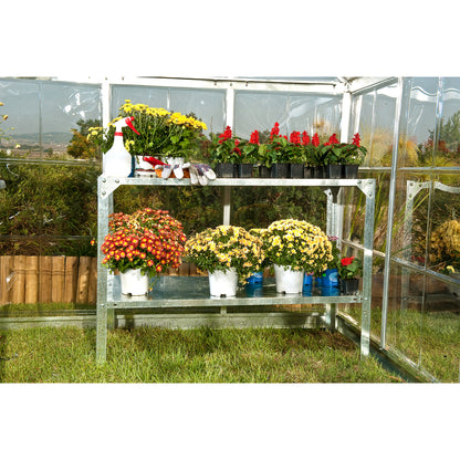 Palram Canopia Americana 12 Ft. X 12 Ft. Greenhouse Kit with Premium Accessory Pack