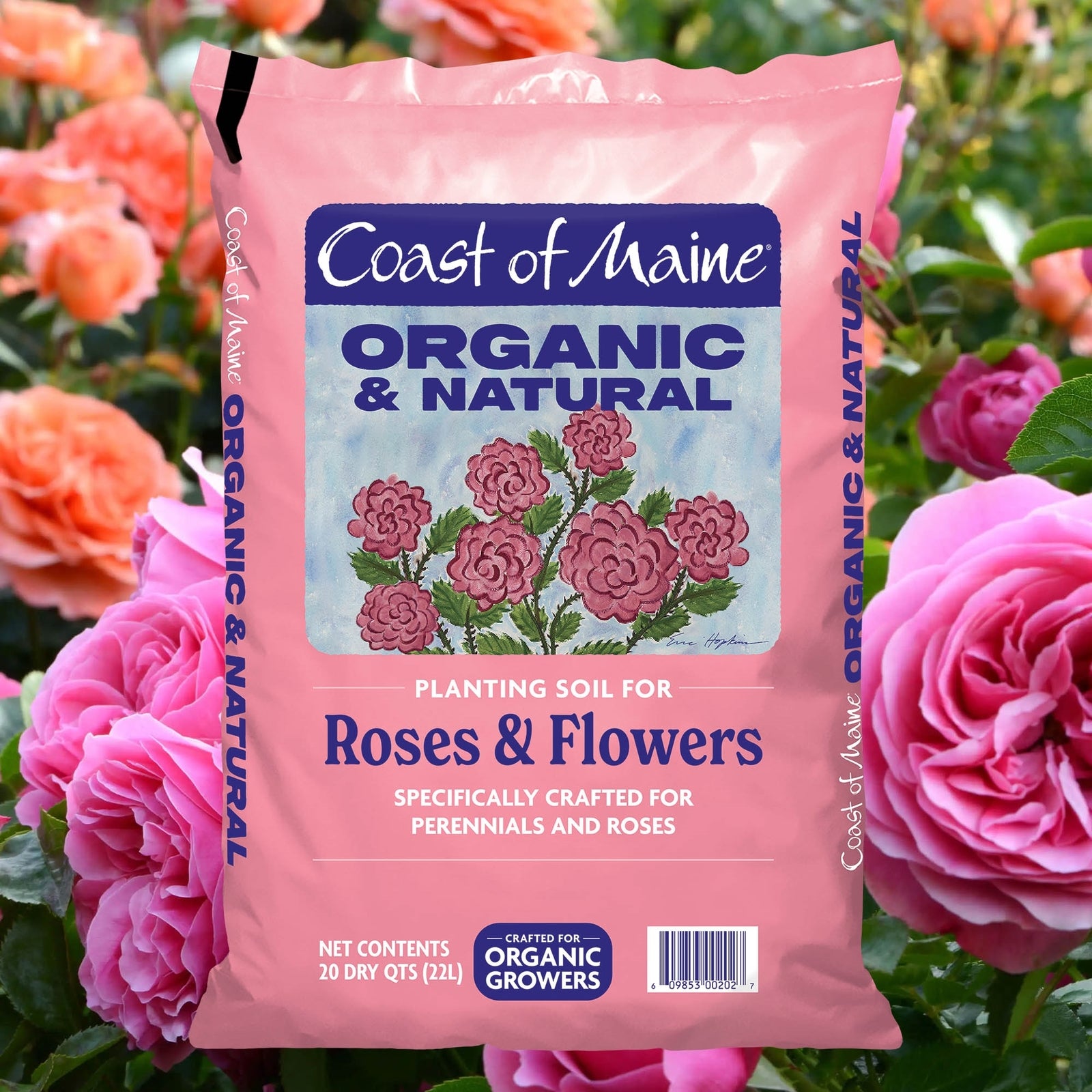 Coast of Maine Roses and Flowers Organic Planting Soil 20Qt, 2 Pack