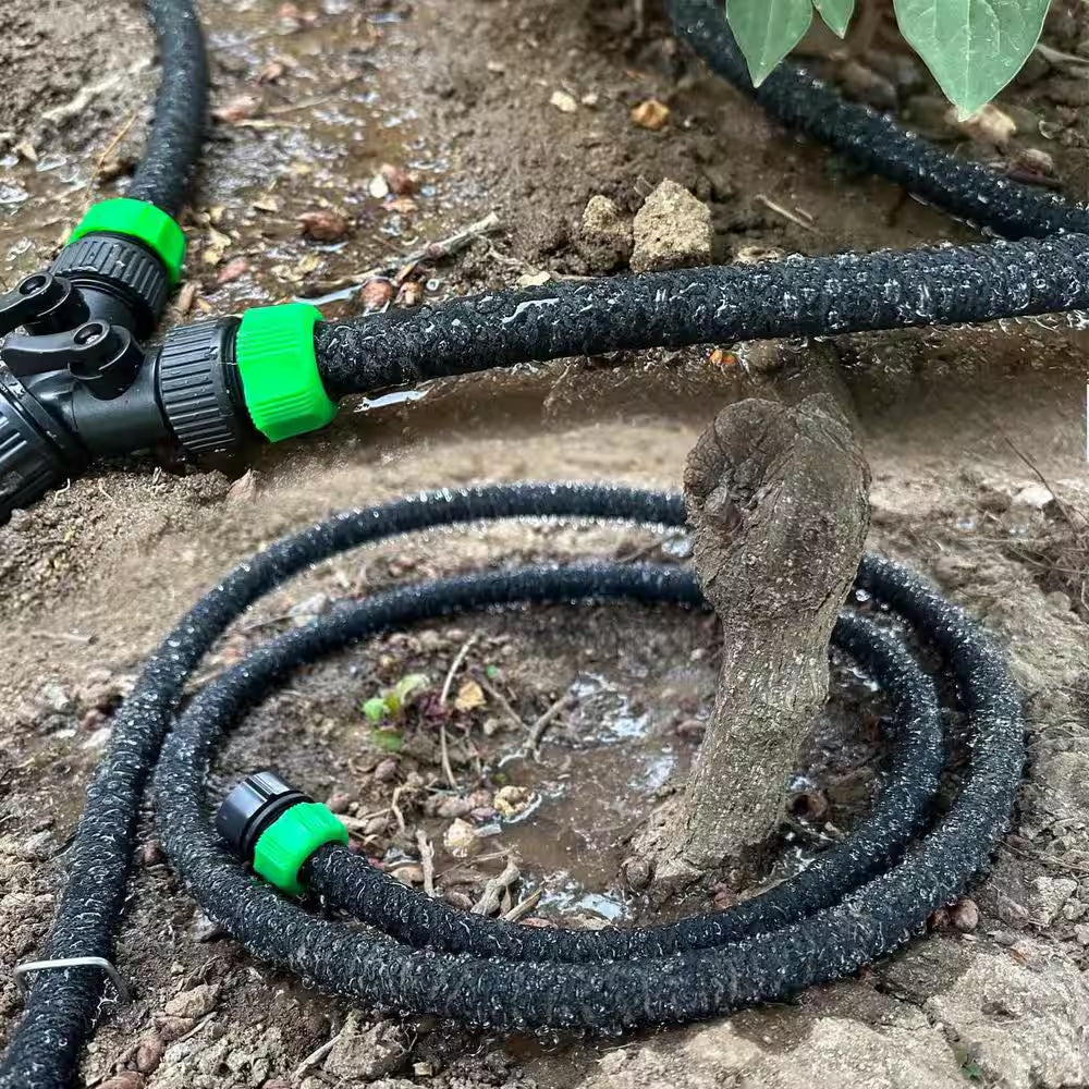 16-Piece Hose Connector Set with Female Connector, Male Connector, Valves and Straight Connectors for 0.5 In. Hose