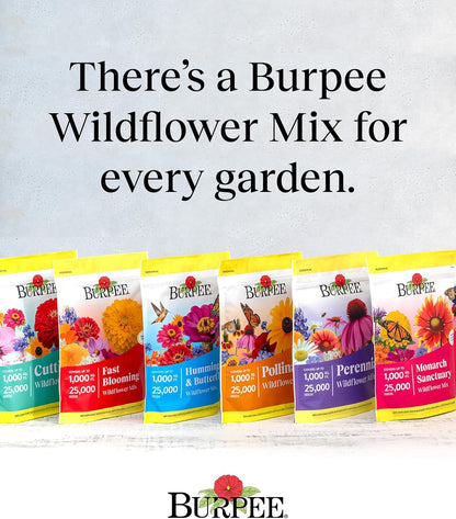 Wildflower 25,000 Bulk, 1 Bag, 18 Varieties of Non-Gmo Flower Seeds Pollinator G