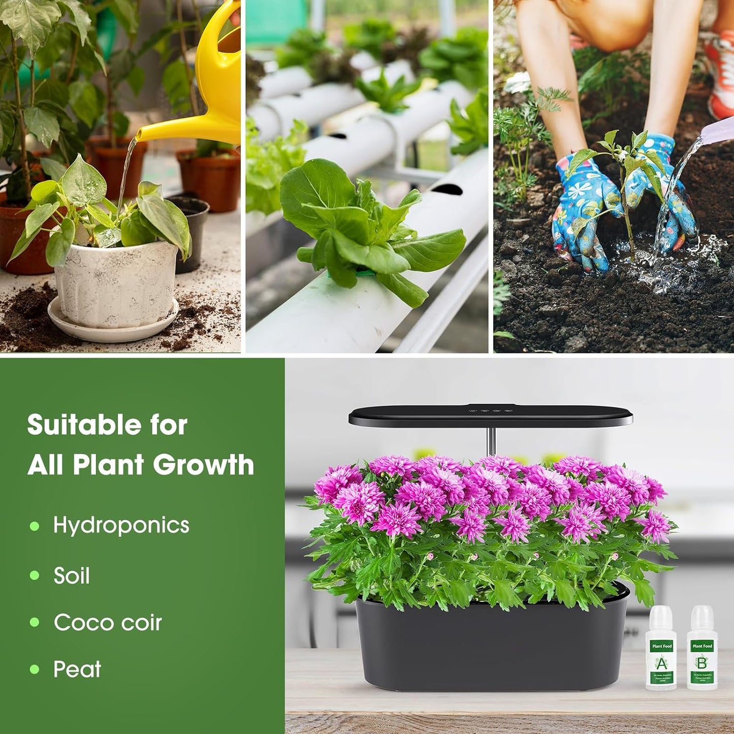 600ML Hydroponics Plant Food, Hydroponics Growing System Nutrients
