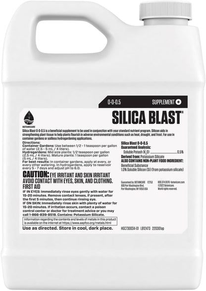 Silica Blast, Plant Supplement, 0-0-0.5, 1 Qt.
